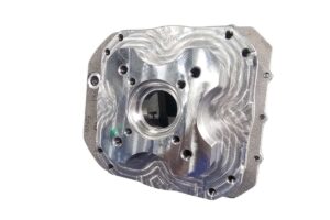 Aluminum sand cast gear plate for control valve industry.